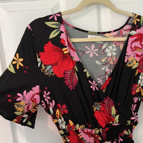 Hawaiian print high low dress - Picture 3 of 4